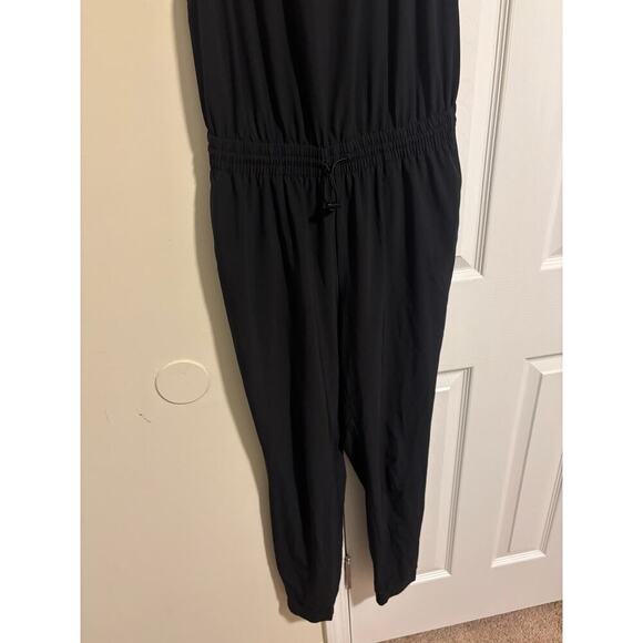 Athleta hillside black romper jumpsuit sz 2 - Picture 4 of 11